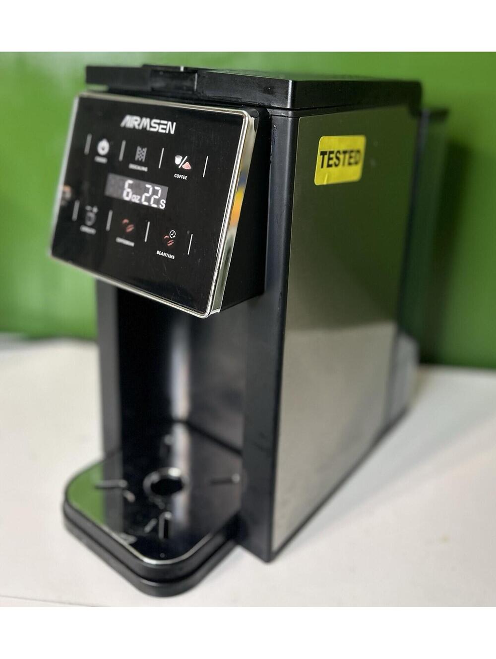 AIRMSEN Single Serve Coffee Maker Touch Screen 6oz-14oz Coffee‎ Grinder Combo